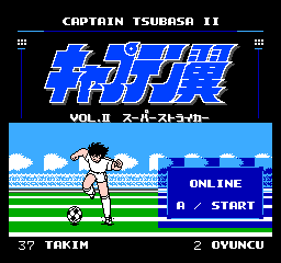 Captain Tsubasa 2 başlangıç ekranı